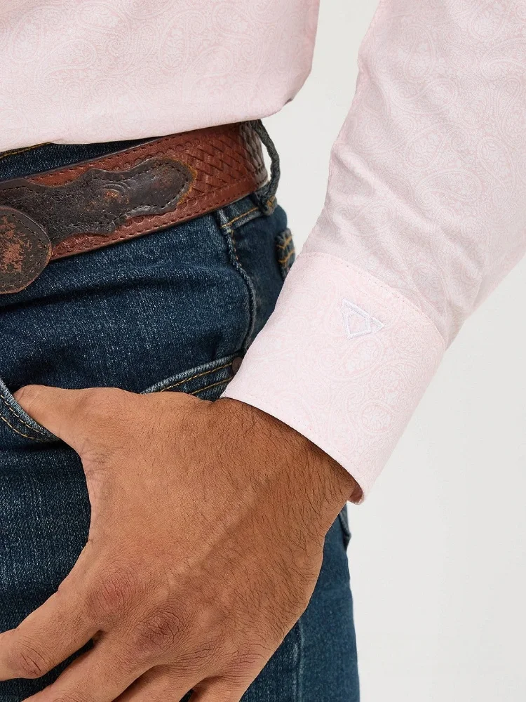 WRANGL SHIRT CLASSIC FIT PINK LONG SLEEVE 9682