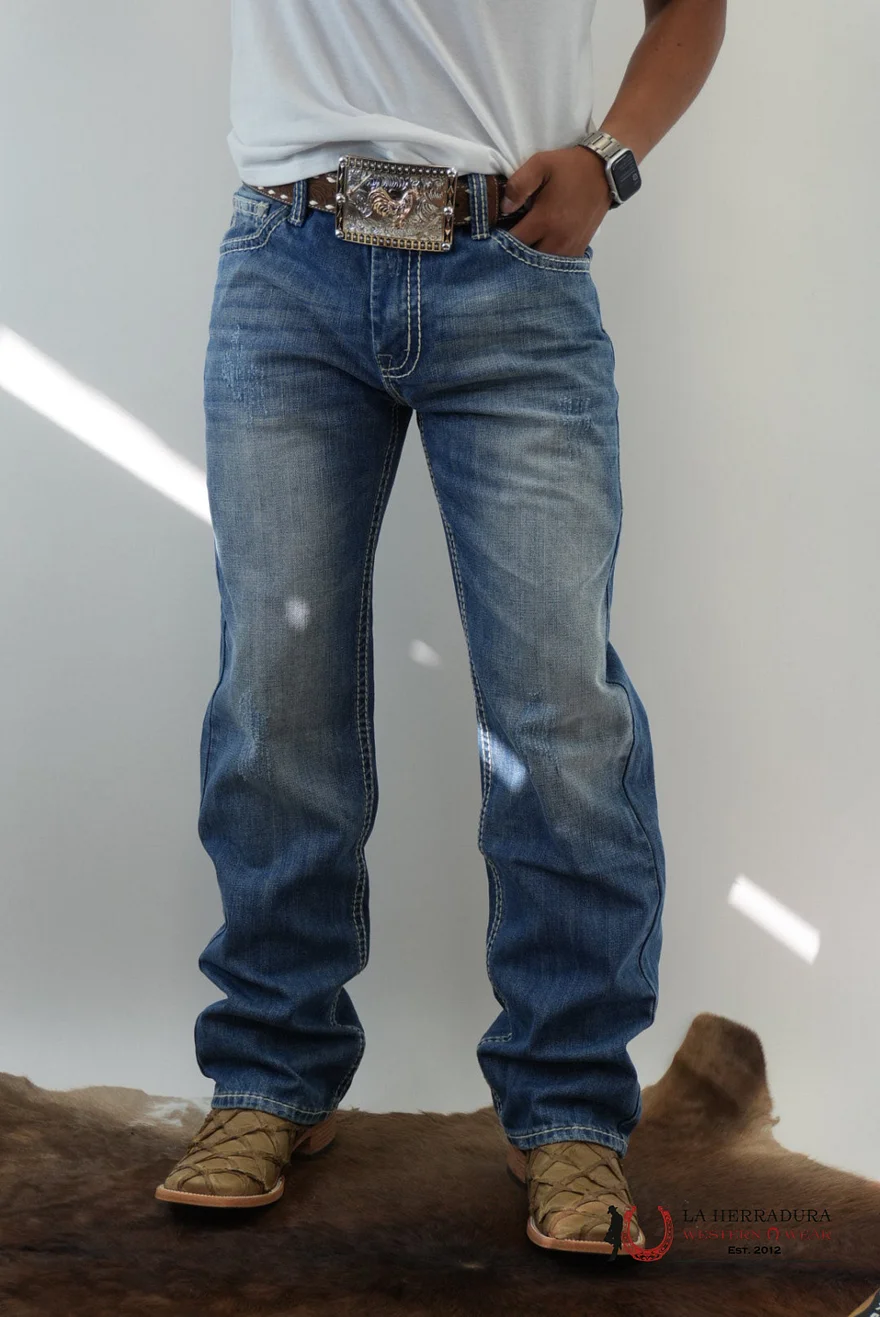 Relaxed Fit Light Navy Jeans - M051612