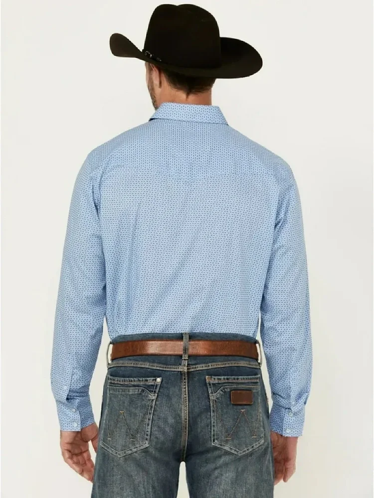 WRANGL SHIRT CLASSIC FIT BLUE LONG SLEEVE 2214