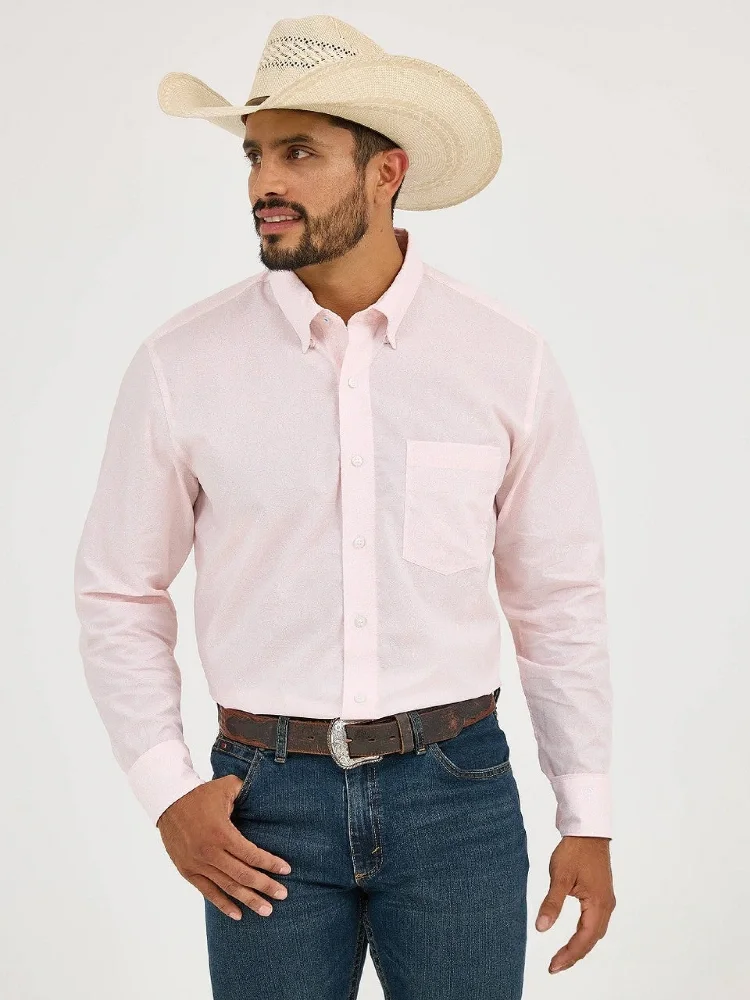 WRANGL SHIRT CLASSIC FIT PINK LONG SLEEVE 9682