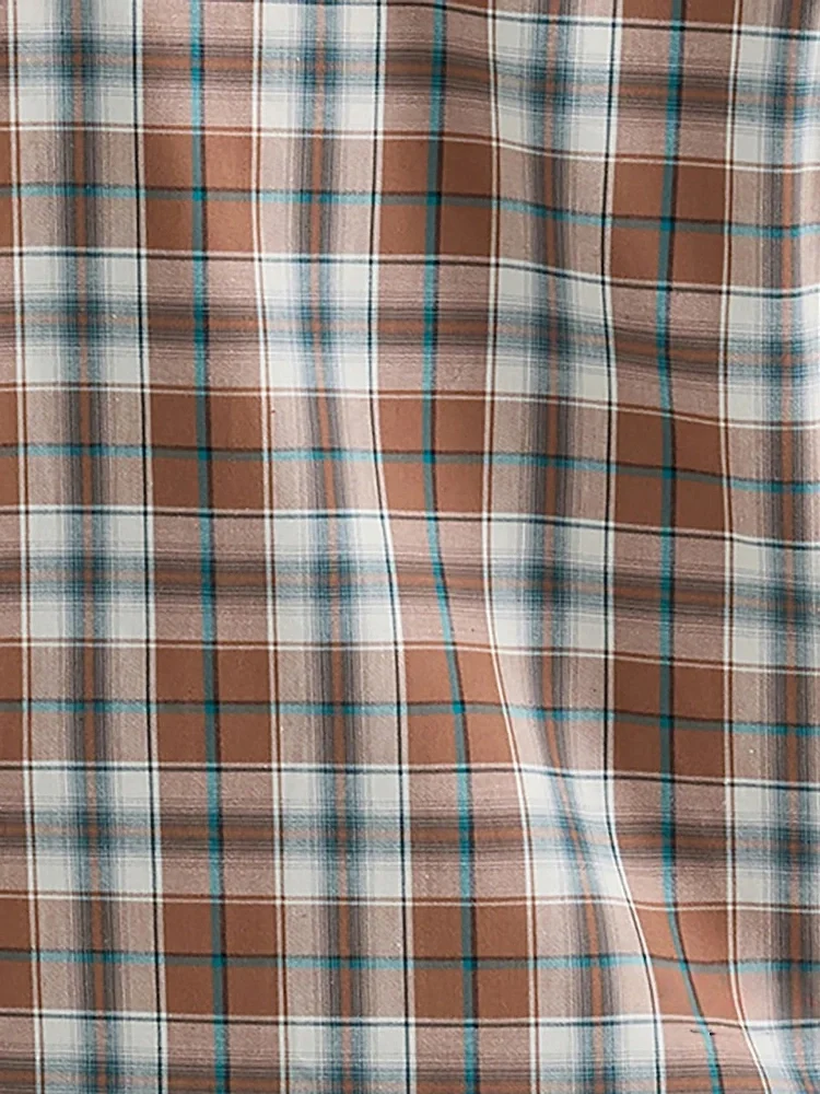 WRANGL SHIRT MODERNFIT BROWNLONG SLEEVE 1481