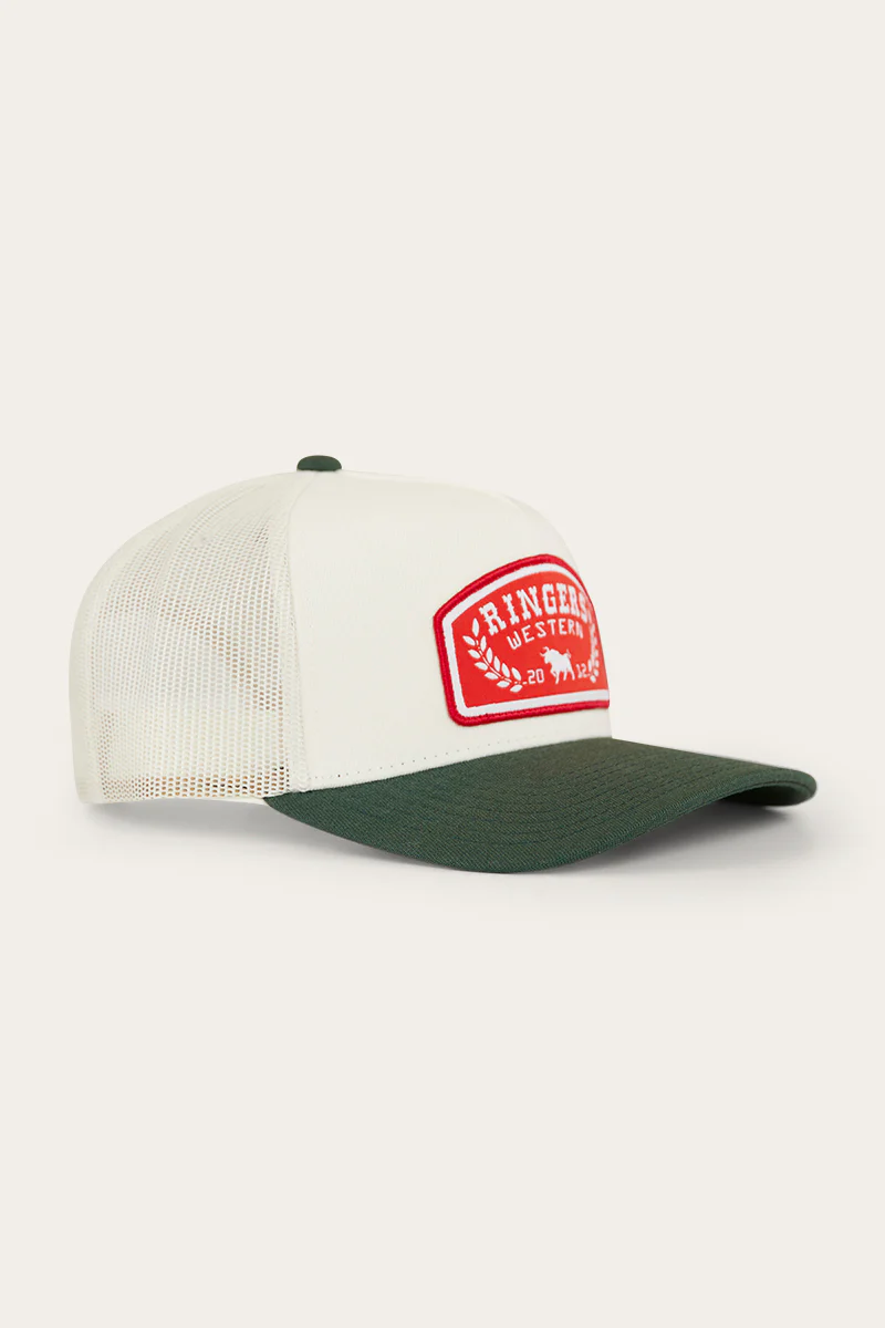 Wheatbelt Wool Trucker Cap - Off White/Pine