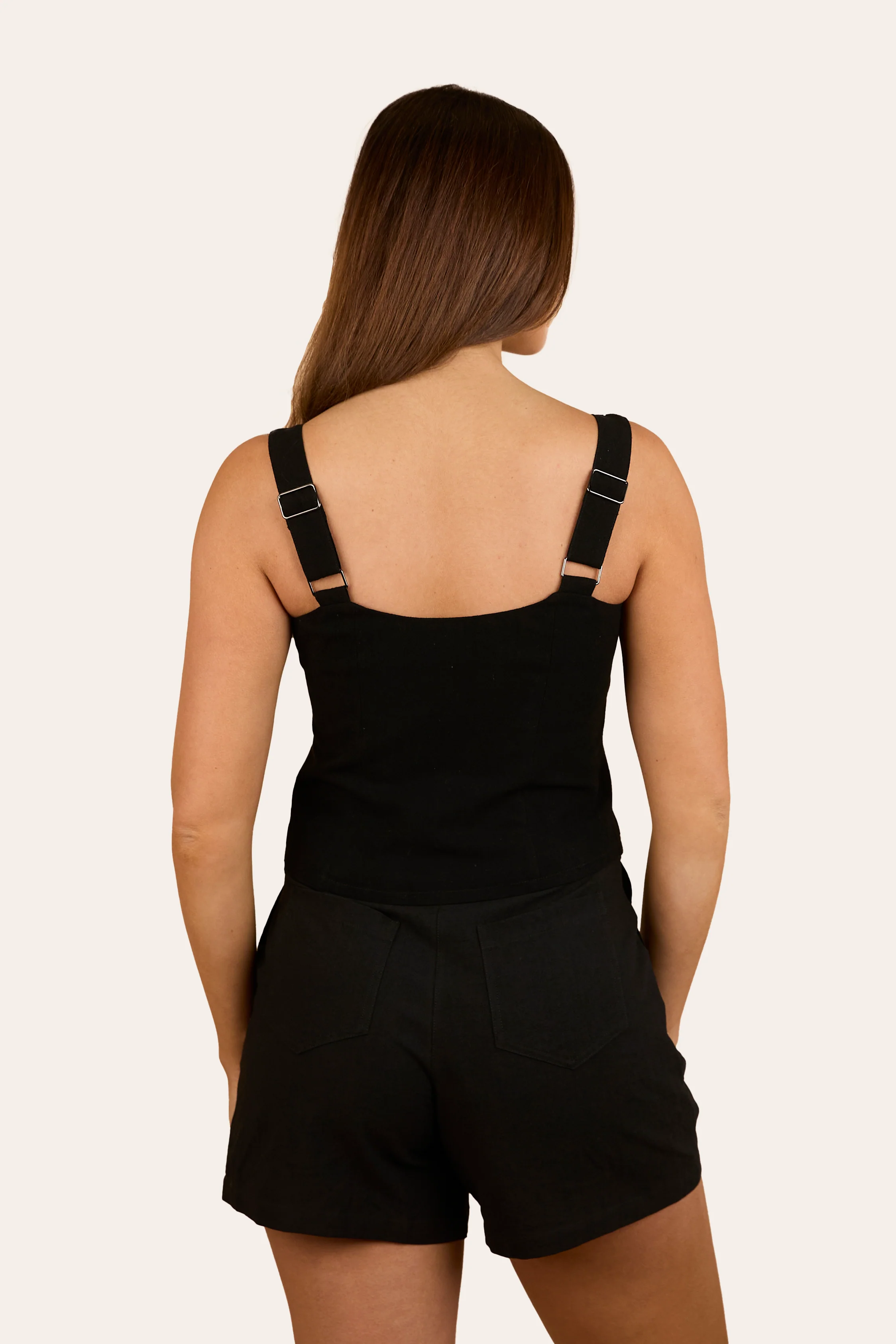 Westley Embroidered Fashion Top - Black