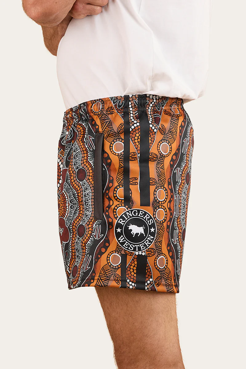 Walkabout Warrior Footy Short - Charcoal / Multi