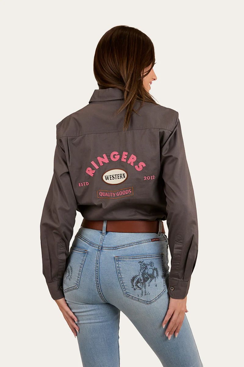 Condora Womens Half Button Work Shirt - Magnum