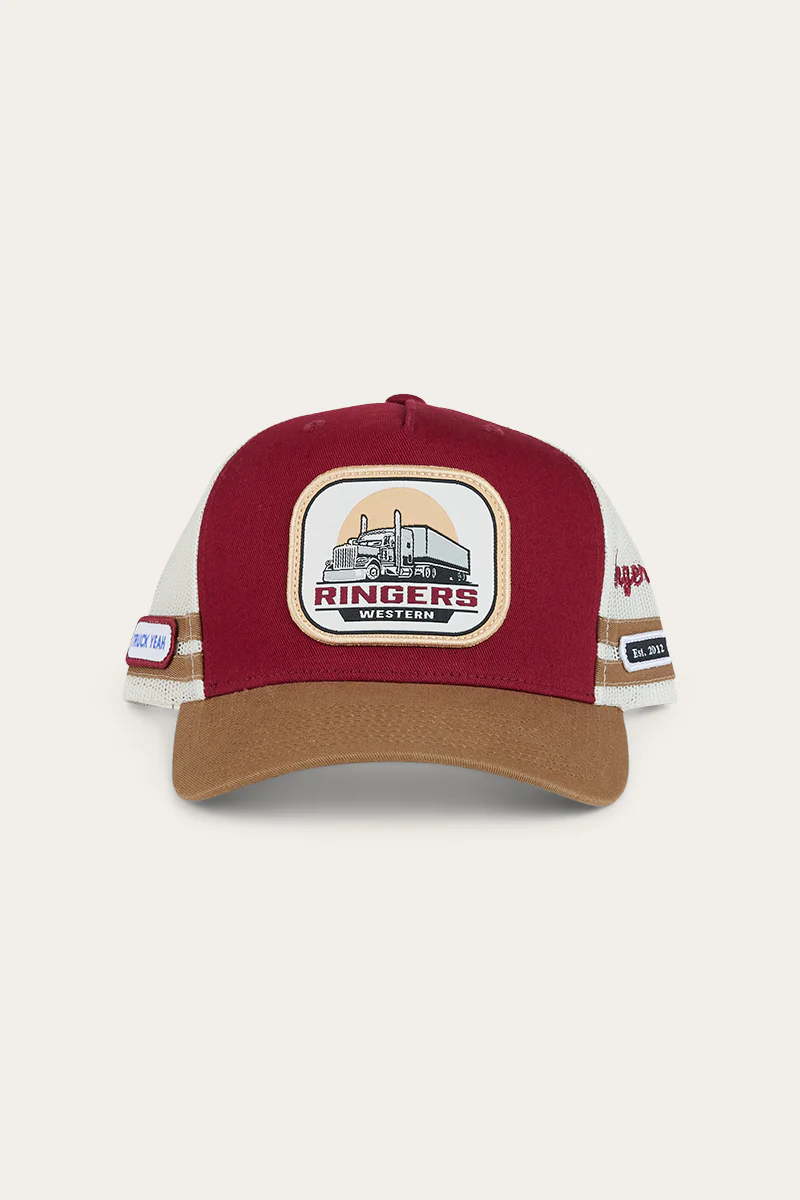 Big Rig Trucker Cap - Burgundy / Clay