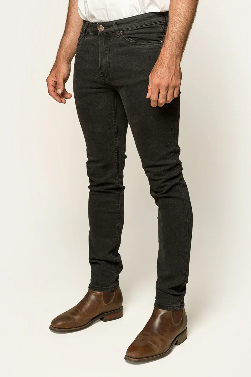 Austin Mens Slim Fit Jeans - Black