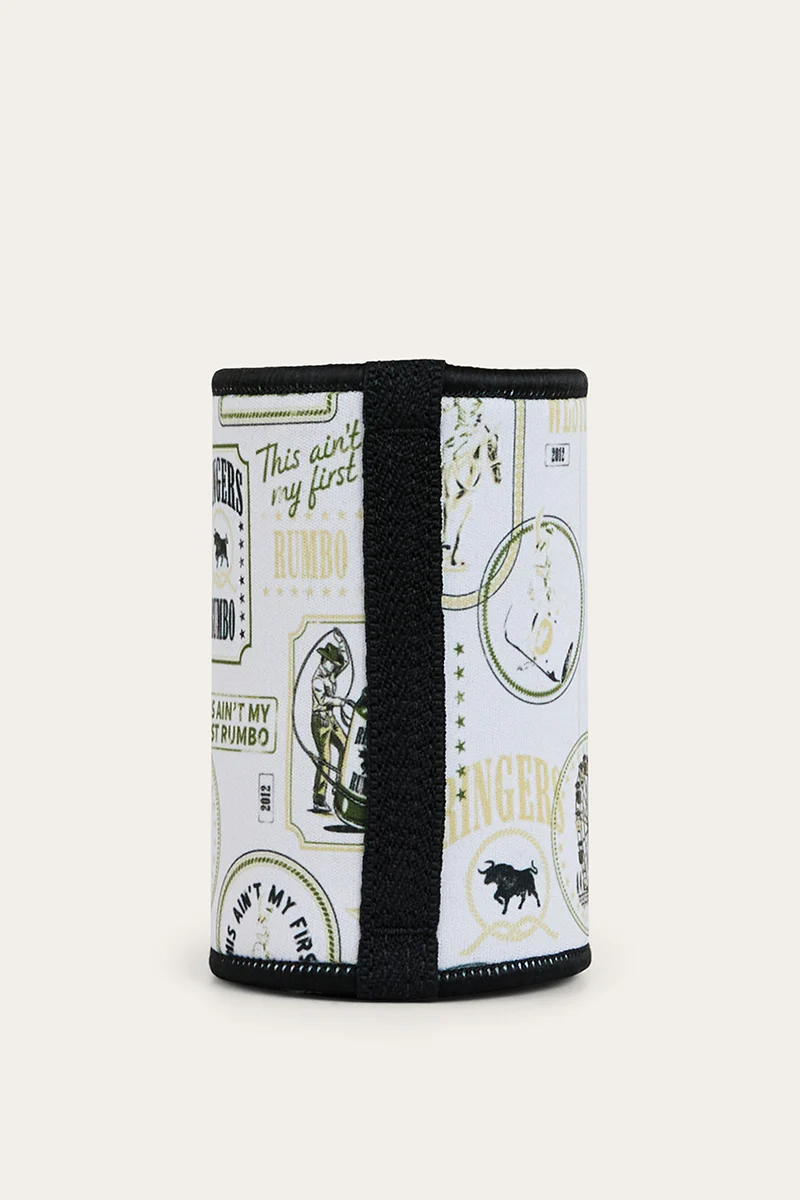 Aint My First Stubby Cooler - Off White / Black