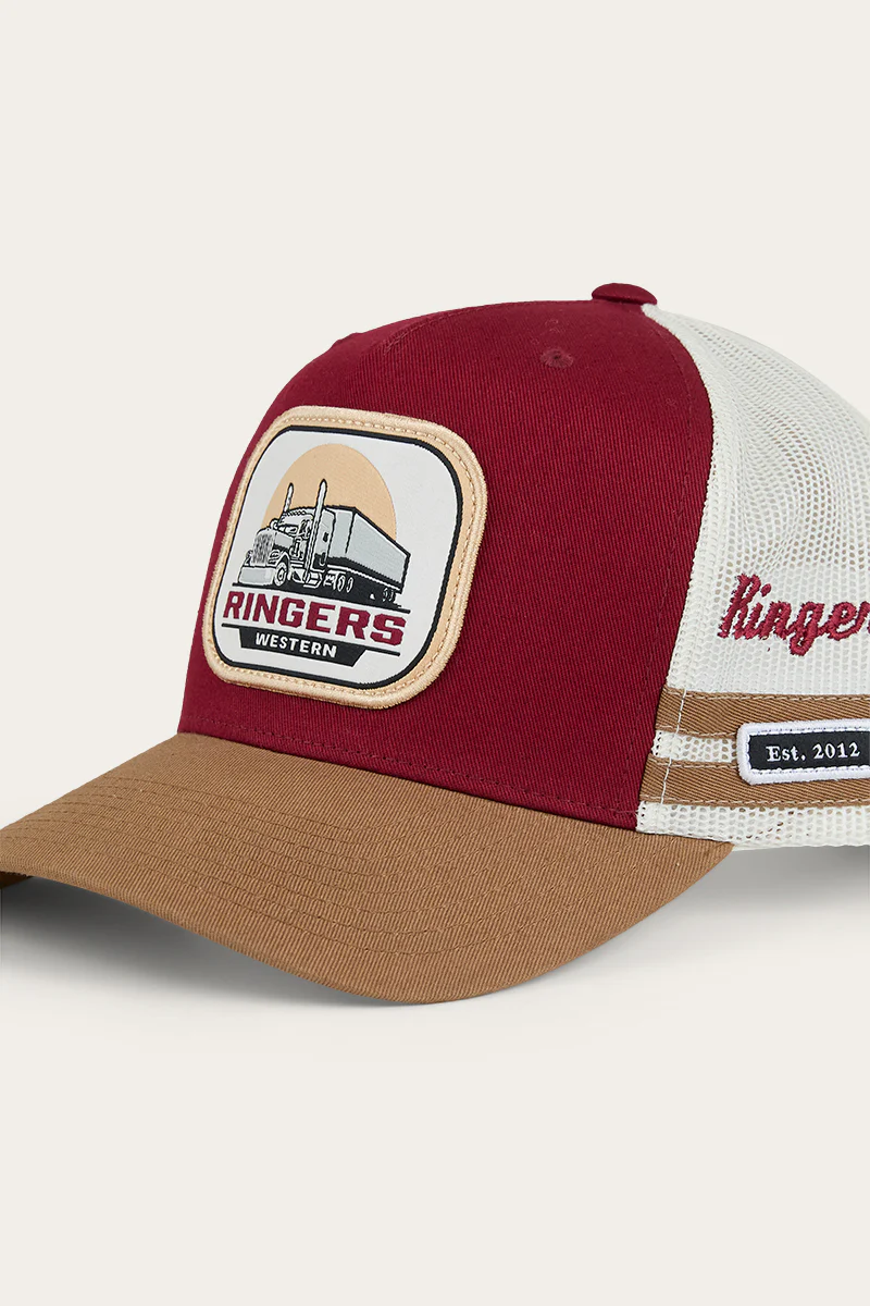 Big Rig Trucker Cap - Burgundy / Clay