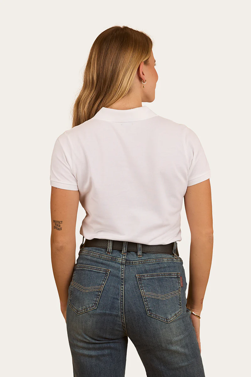 Custom Womens Polo - White