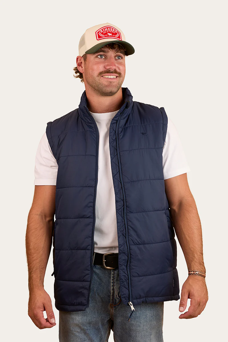 Trooper Mens Puffer Vest - Dark Navy