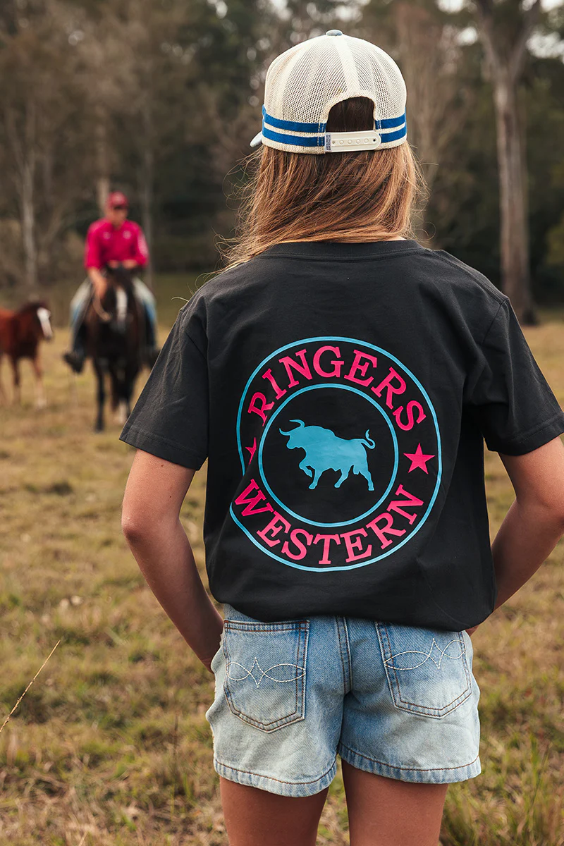 Signature Bull Kids Classic T-Shirt - Charcoal / Multi