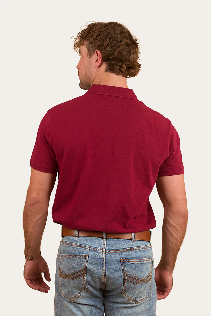 Custom Mens Polo - Burgundy