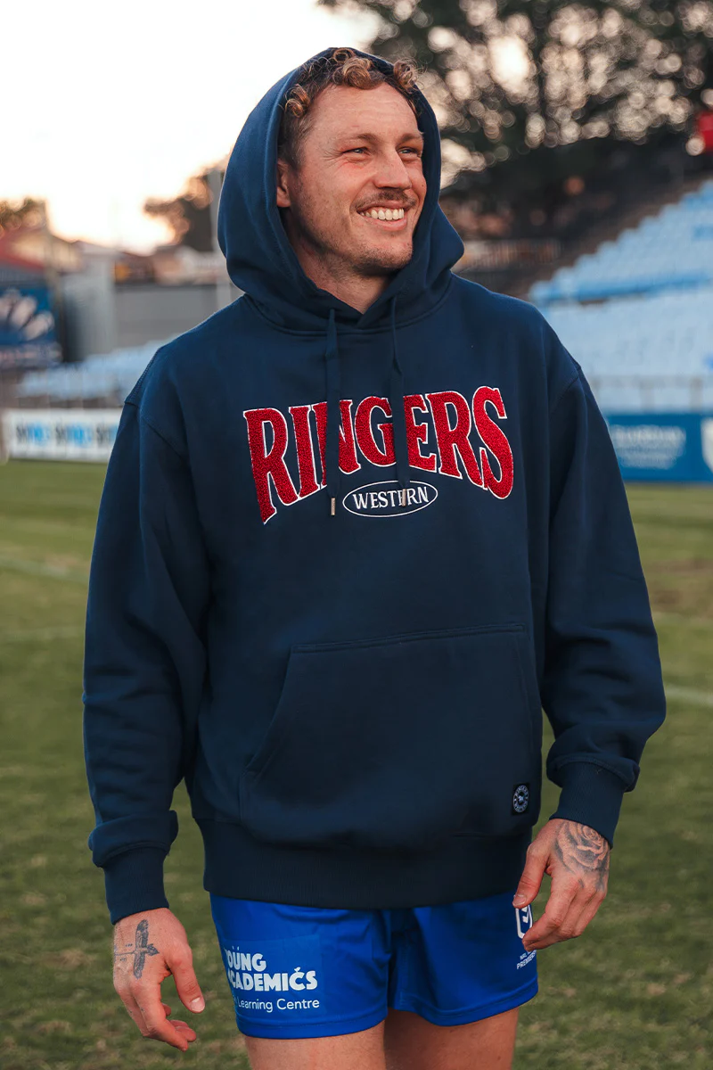 Daylesford Mens Australia Cotton Fleece - Navy / White