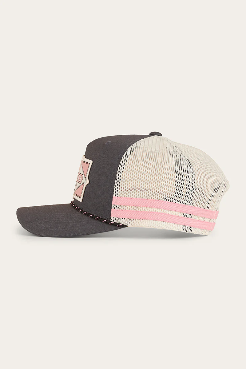 Hometown Trucker Cap - Charcoal / Rosey