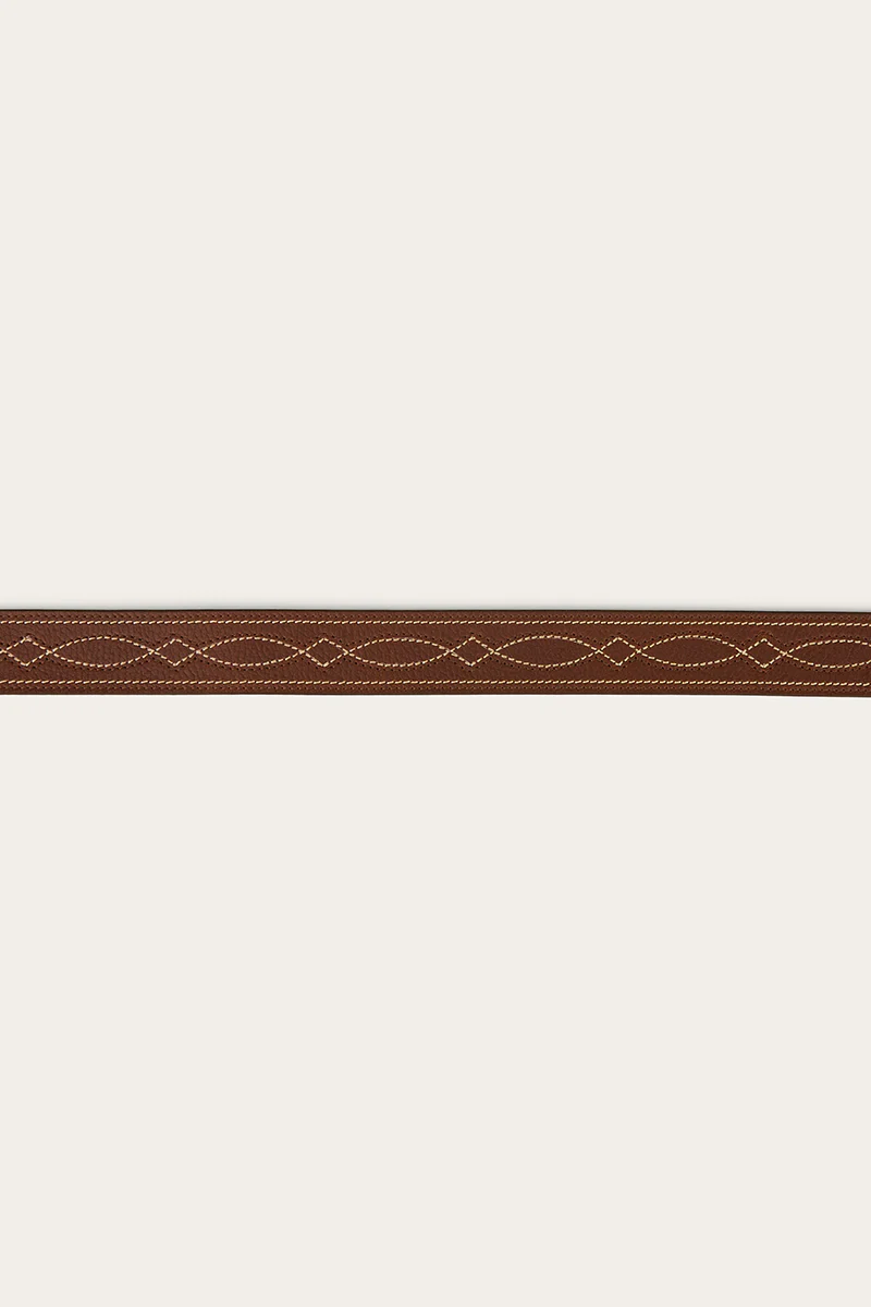 Crossover Belt - Brown / Brass