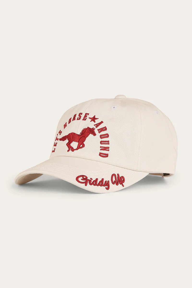 Lets Horse Around Baseball Cap - Off White