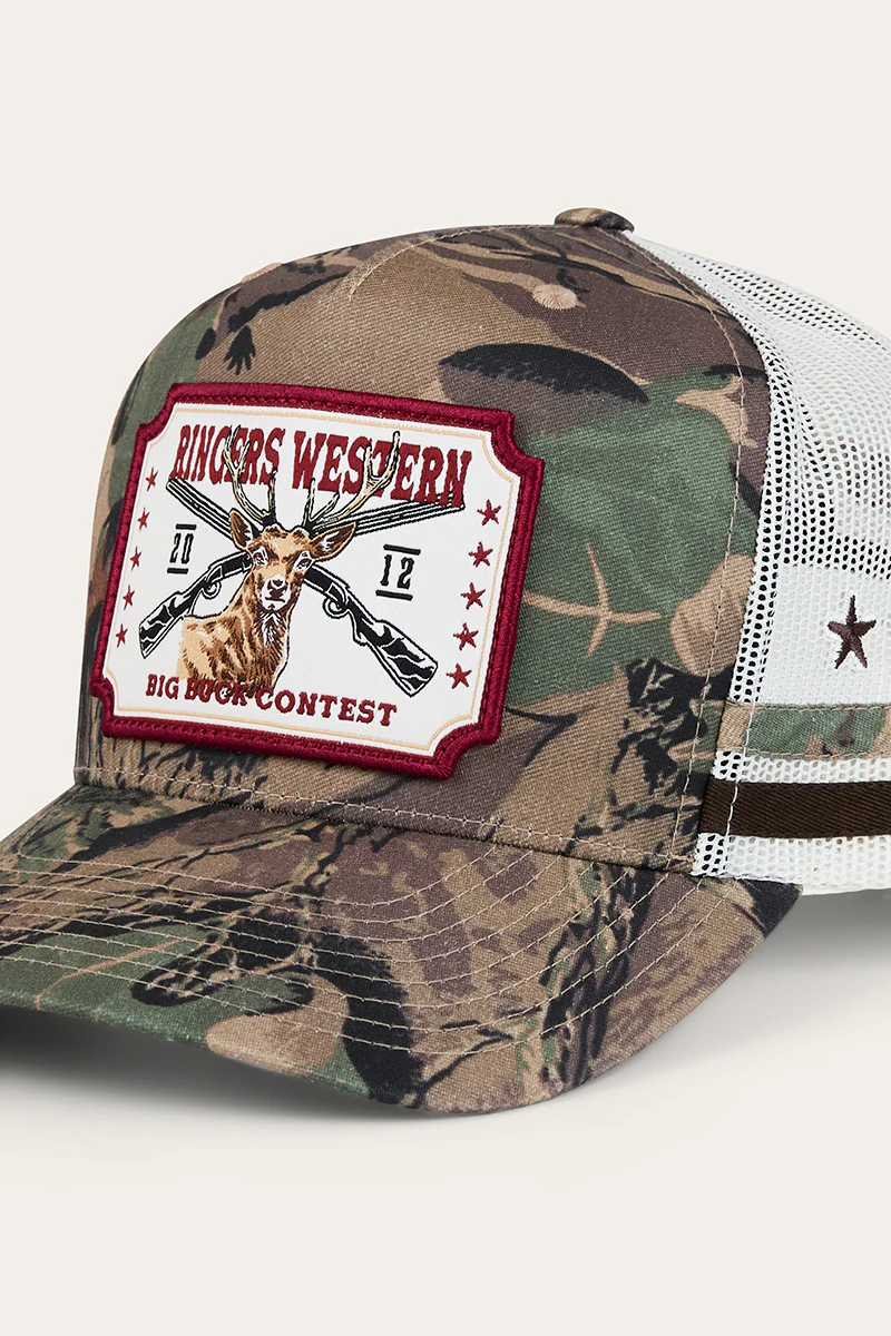 Big Buck Deep Fit Trucker Cap - Camo