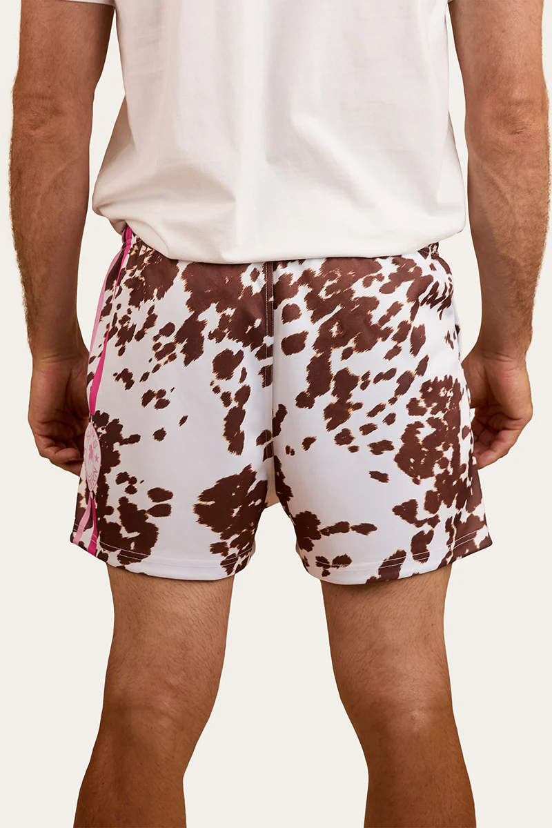Ringers Footy Short - White / Tan