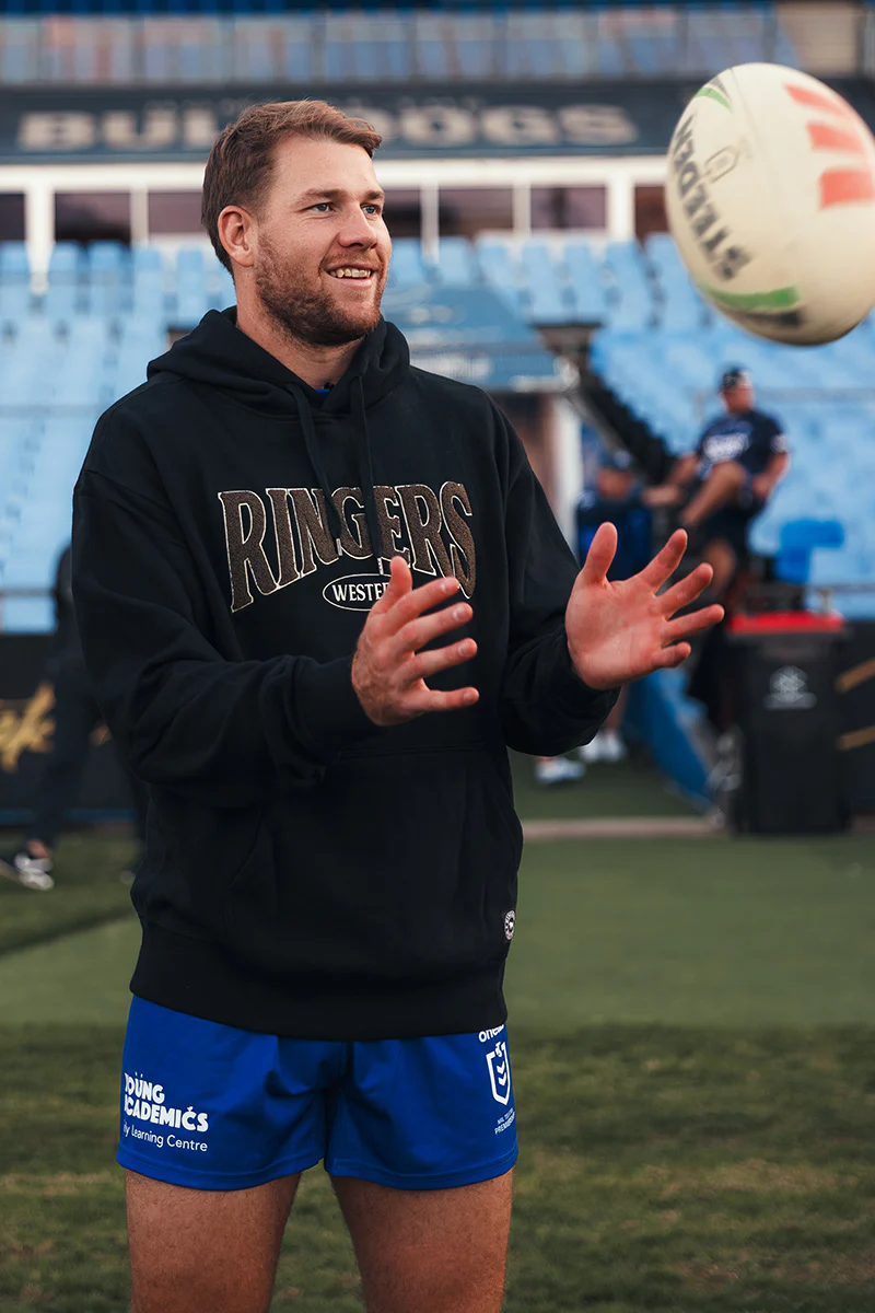 Daylesford Mens Australian Cotton Fleece - Black / Military Green