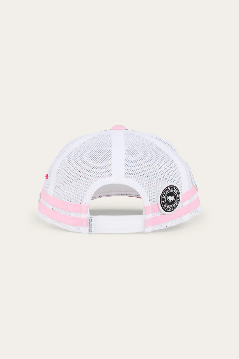 Cowgirl Kids Trucker Cap - Navy/Pastel Pink