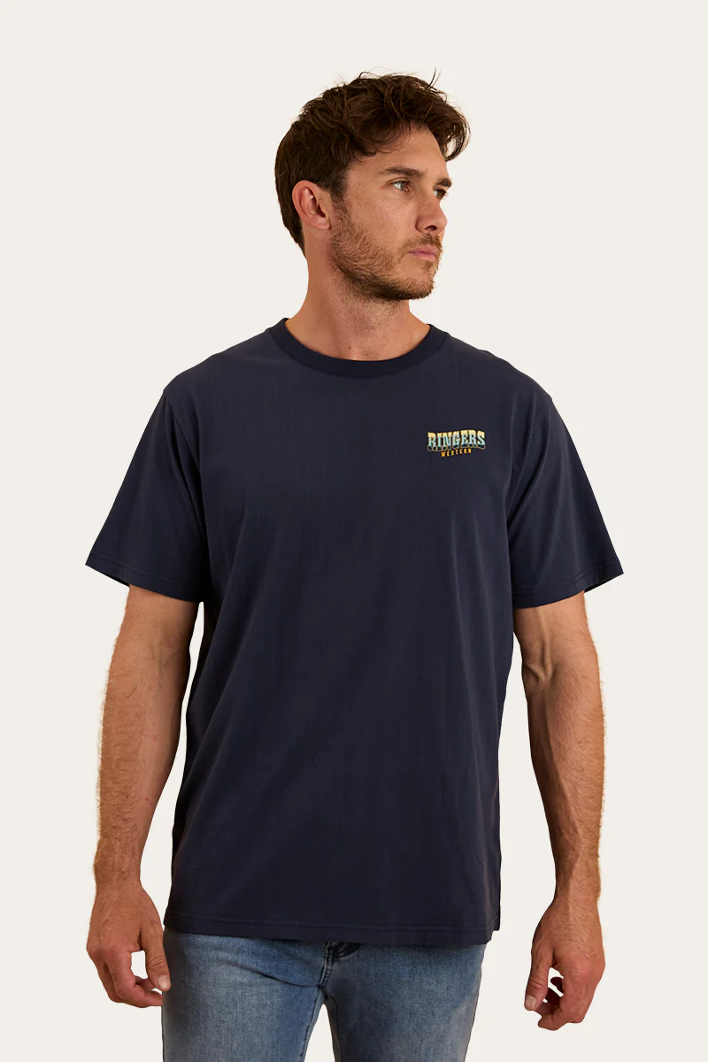 Buckin Barra Mens Loose Fit T-Shirt - Navy