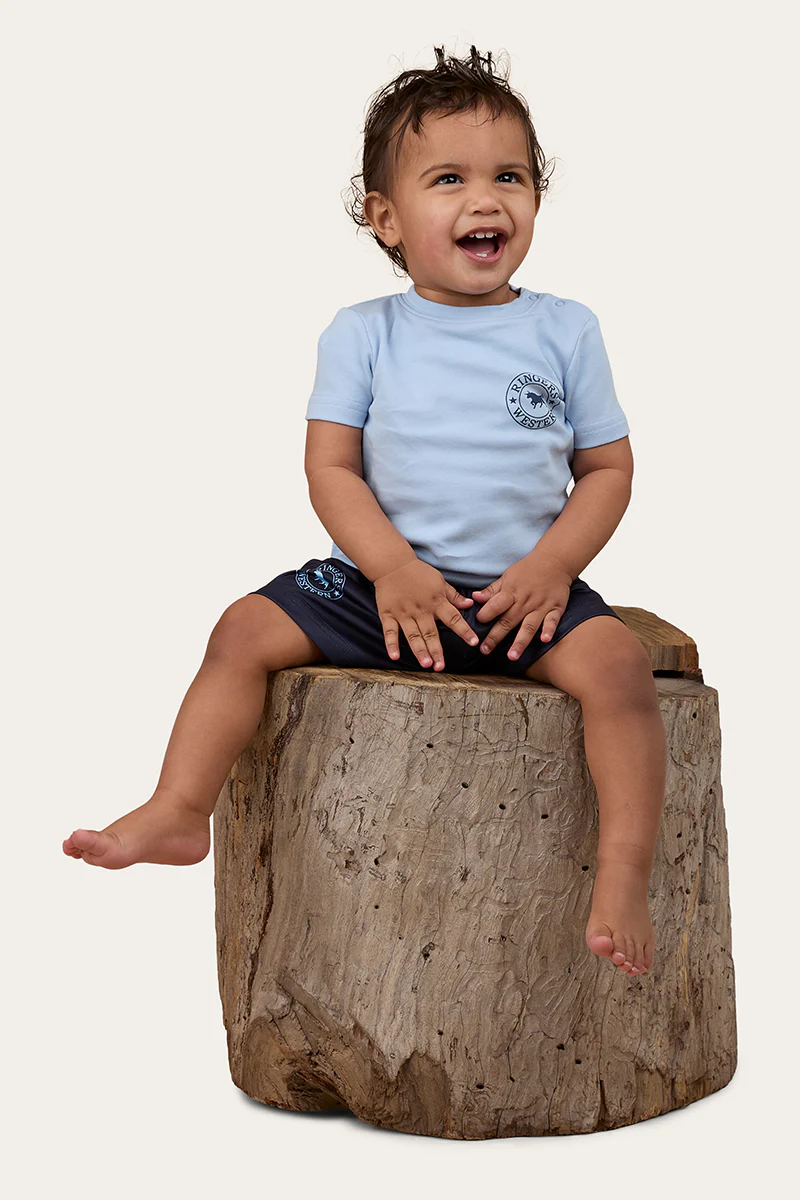 Signature Bull Babies T-Shirt - Blue / Navy