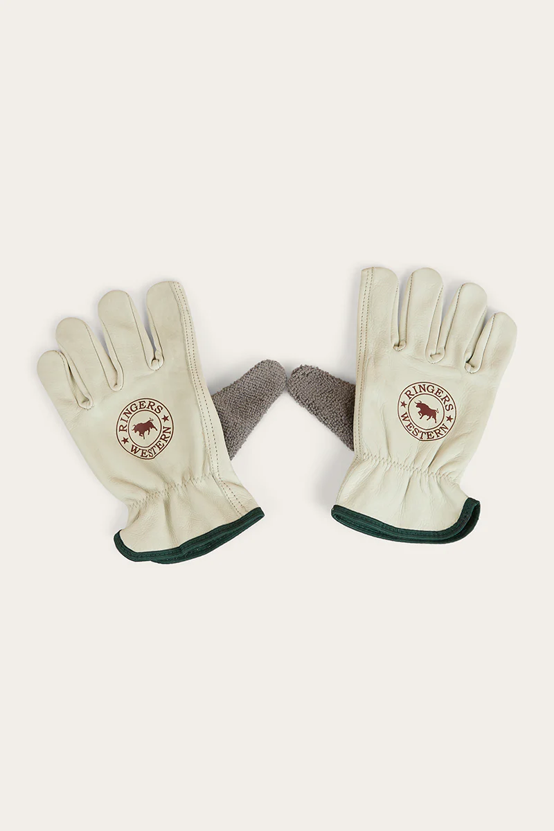 Big Dog Leather Gloves - Ivory
