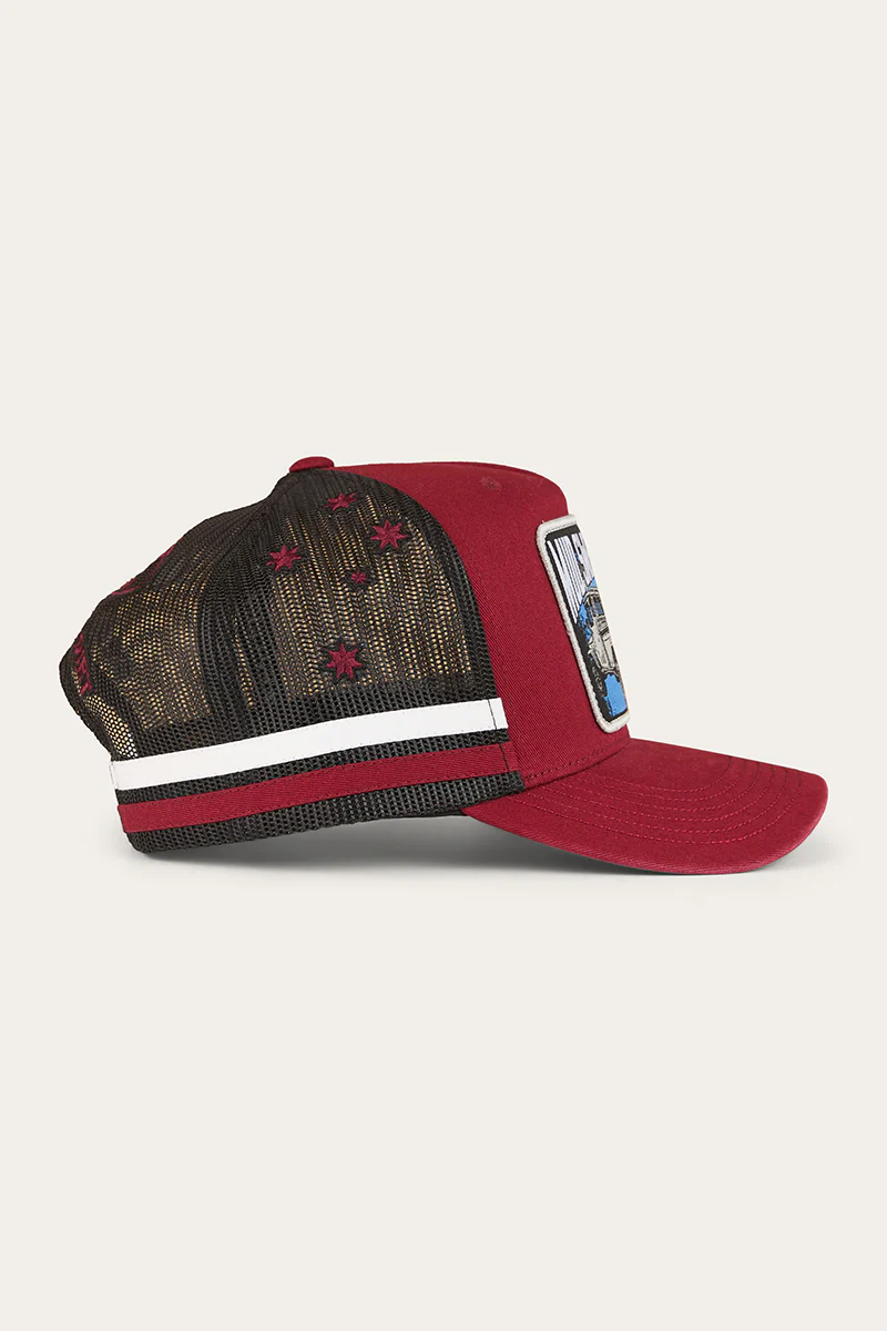 Mud Sweat Beers Deep Fit Trucker Cap - Maroon