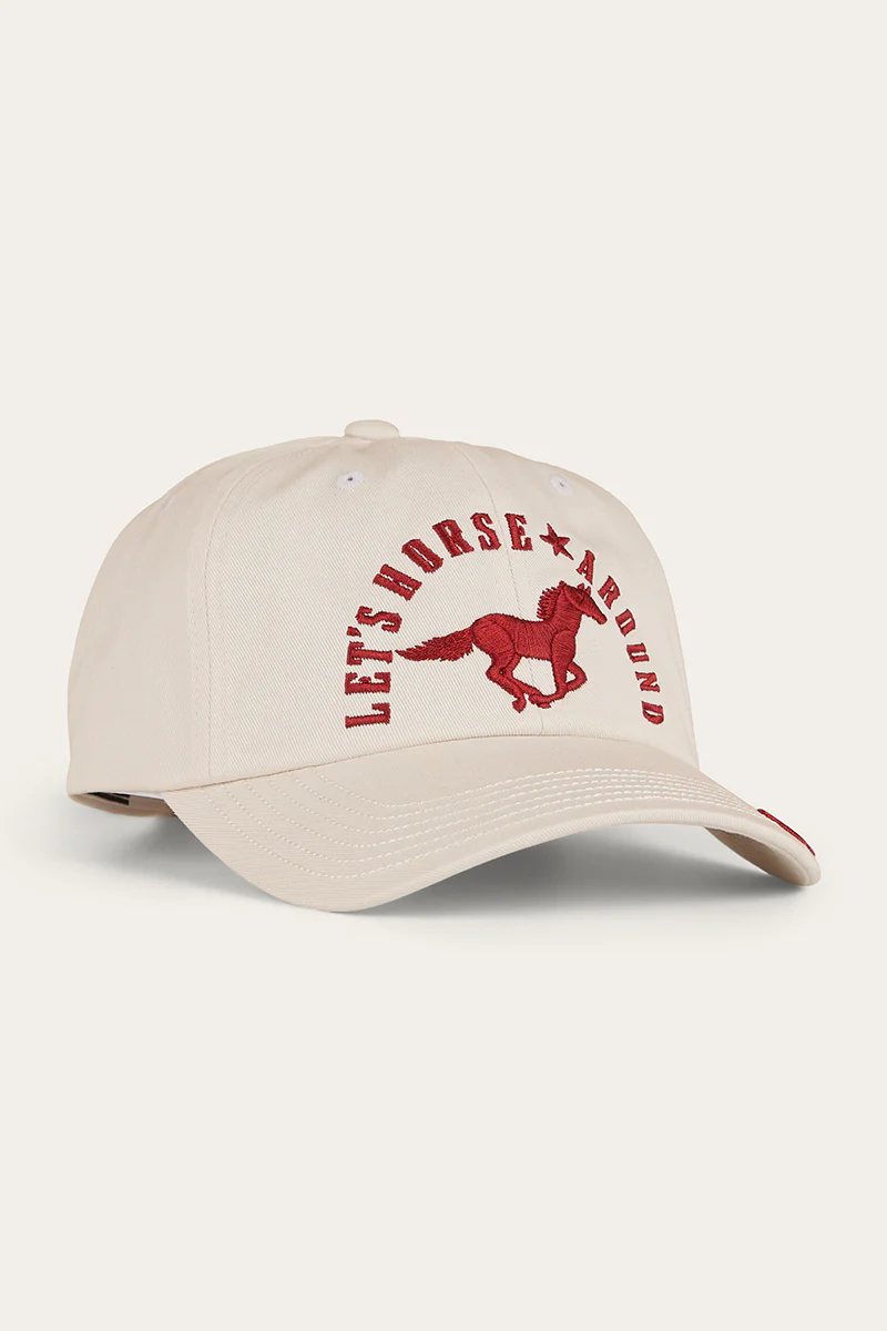 Lets Horse Around Baseball Cap - Off White