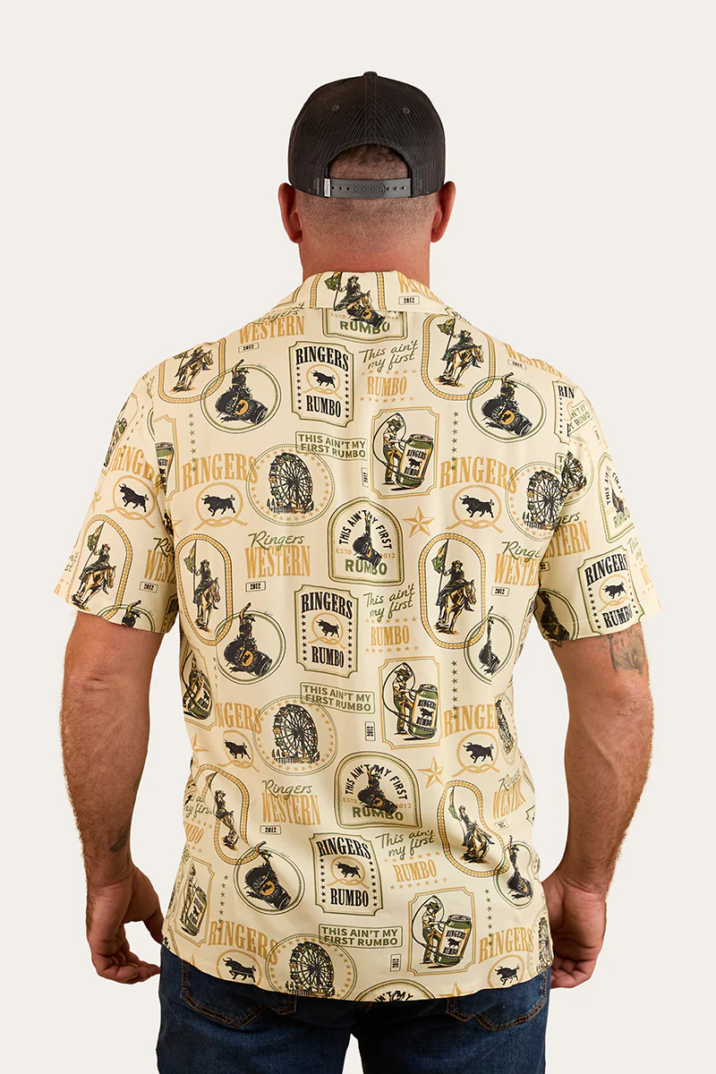 Aint My First Rumbo Mens Pub Shirt - Off White