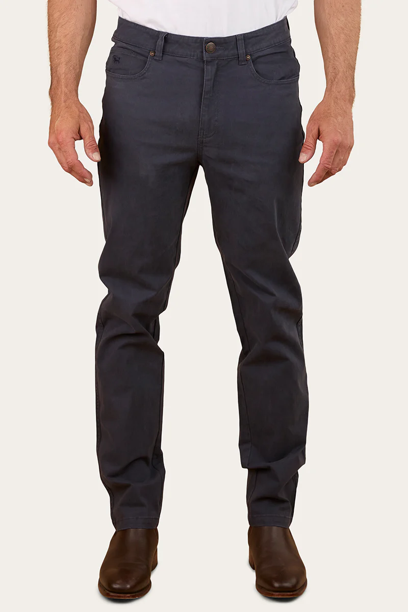 Avondale Mens 5 Pocket Stretch Drill Jeans - Steel Blue