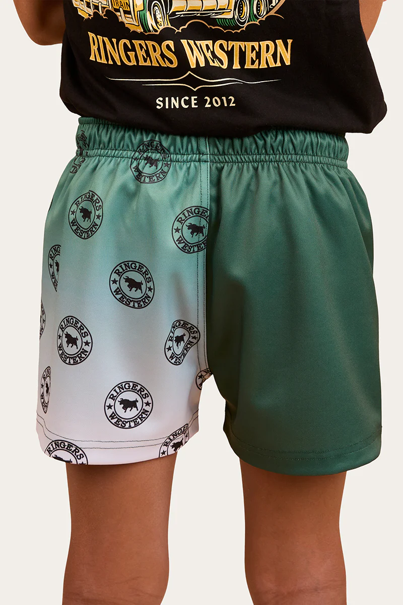 Signature Bull Kids Footy Short - Pine