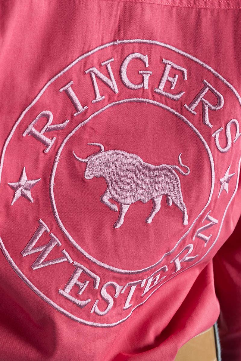 Signature Jillaroo Womens Full Button Work Shirt - Camelia Rose/Ballet Pink