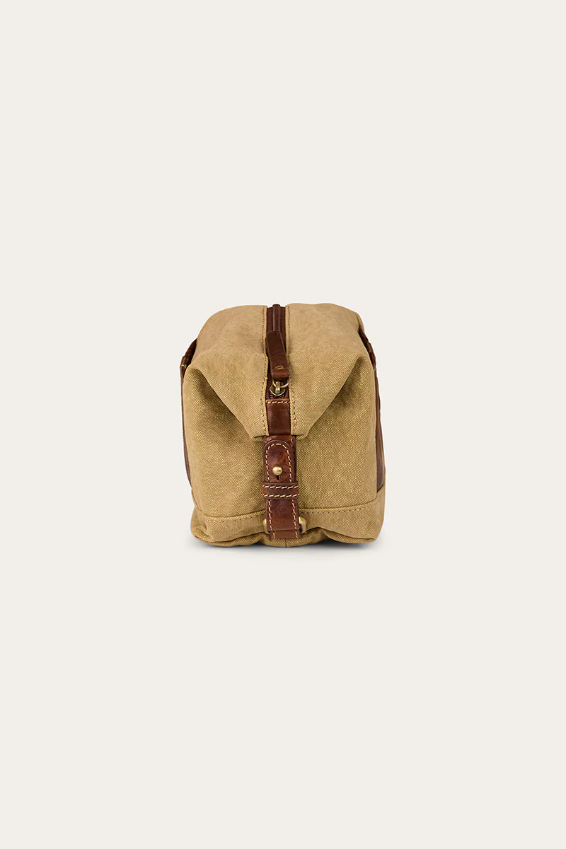 Waxicanvas Toiletry Bag - Cognac