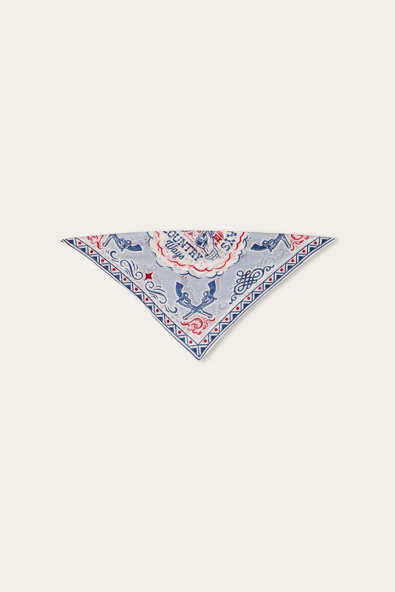 Summer Days Bandana Scarf - White
