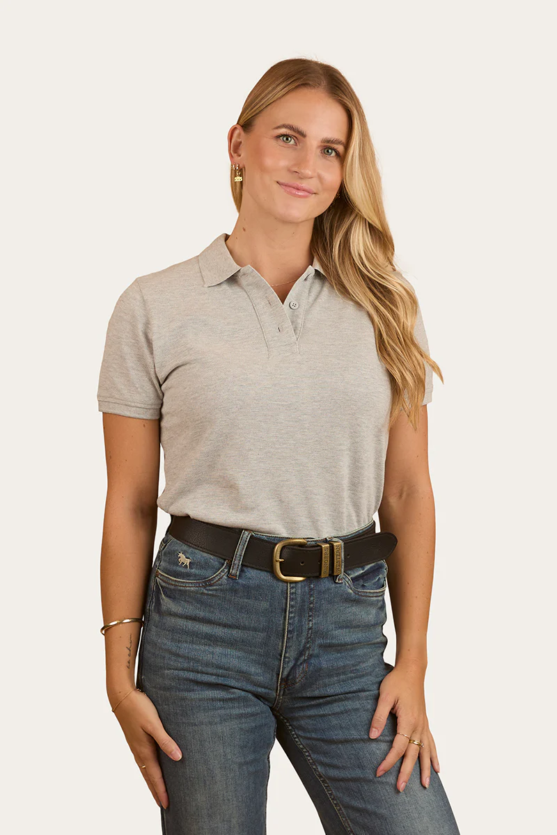 Custom Womens Polo - Grey Marle