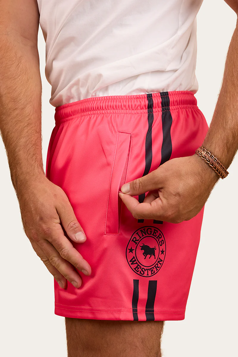 Ringers Footy Shorts - Melon