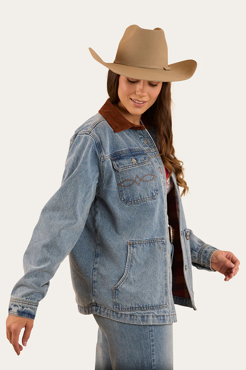 Rosebrook Womens Overshirt - Light Wash Blue