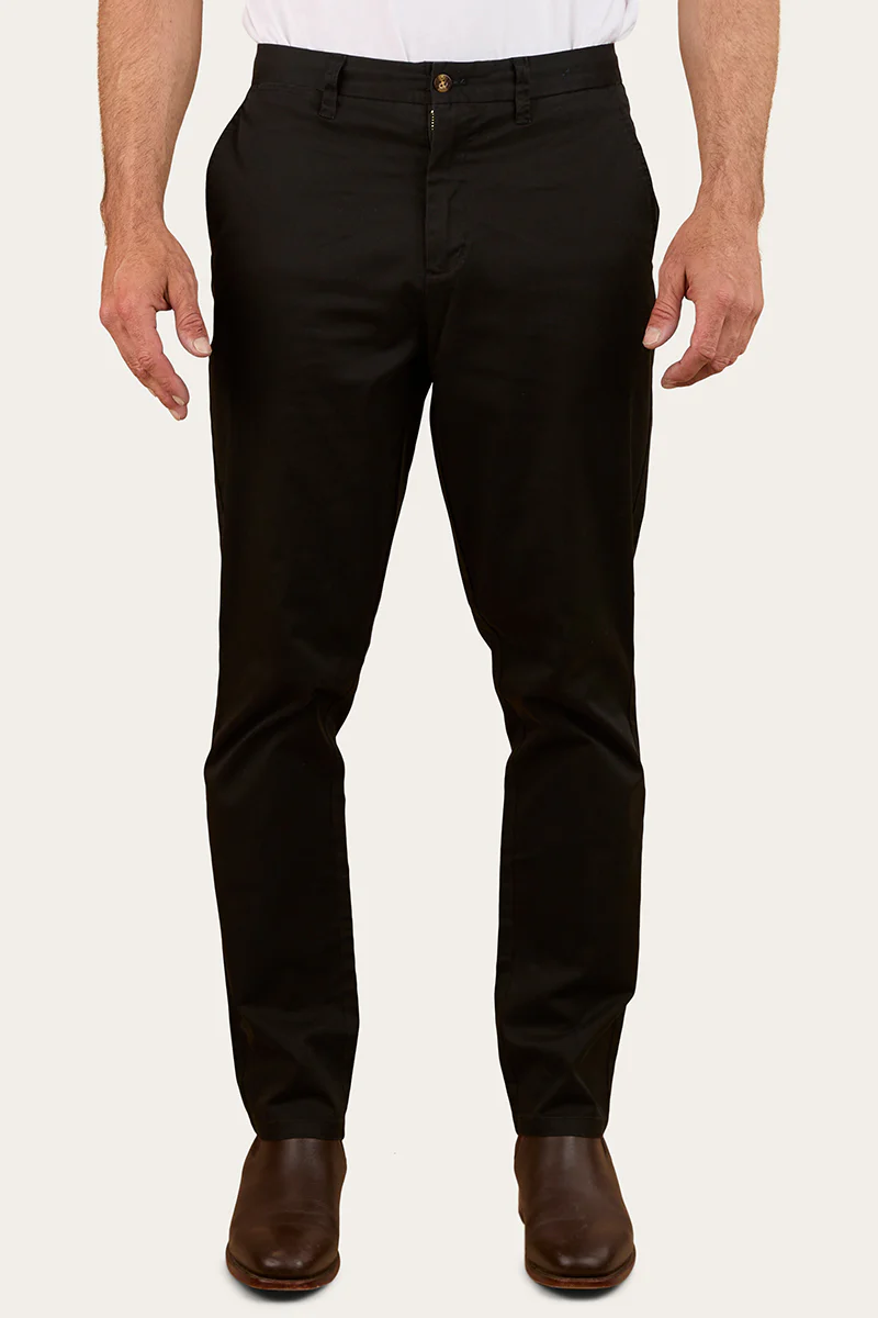 Parsons Mens Slim Fit Chino Pant - Black