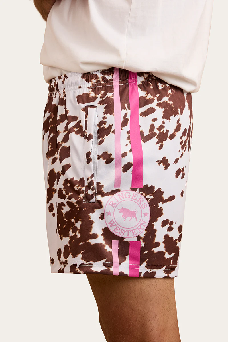 Ringers Footy Short - White / Tan