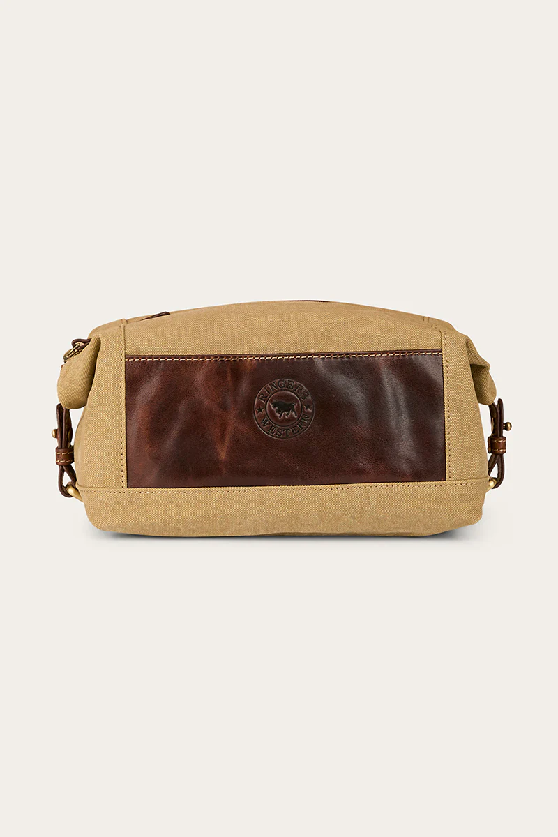 Waxicanvas Toiletry Bag - Cognac