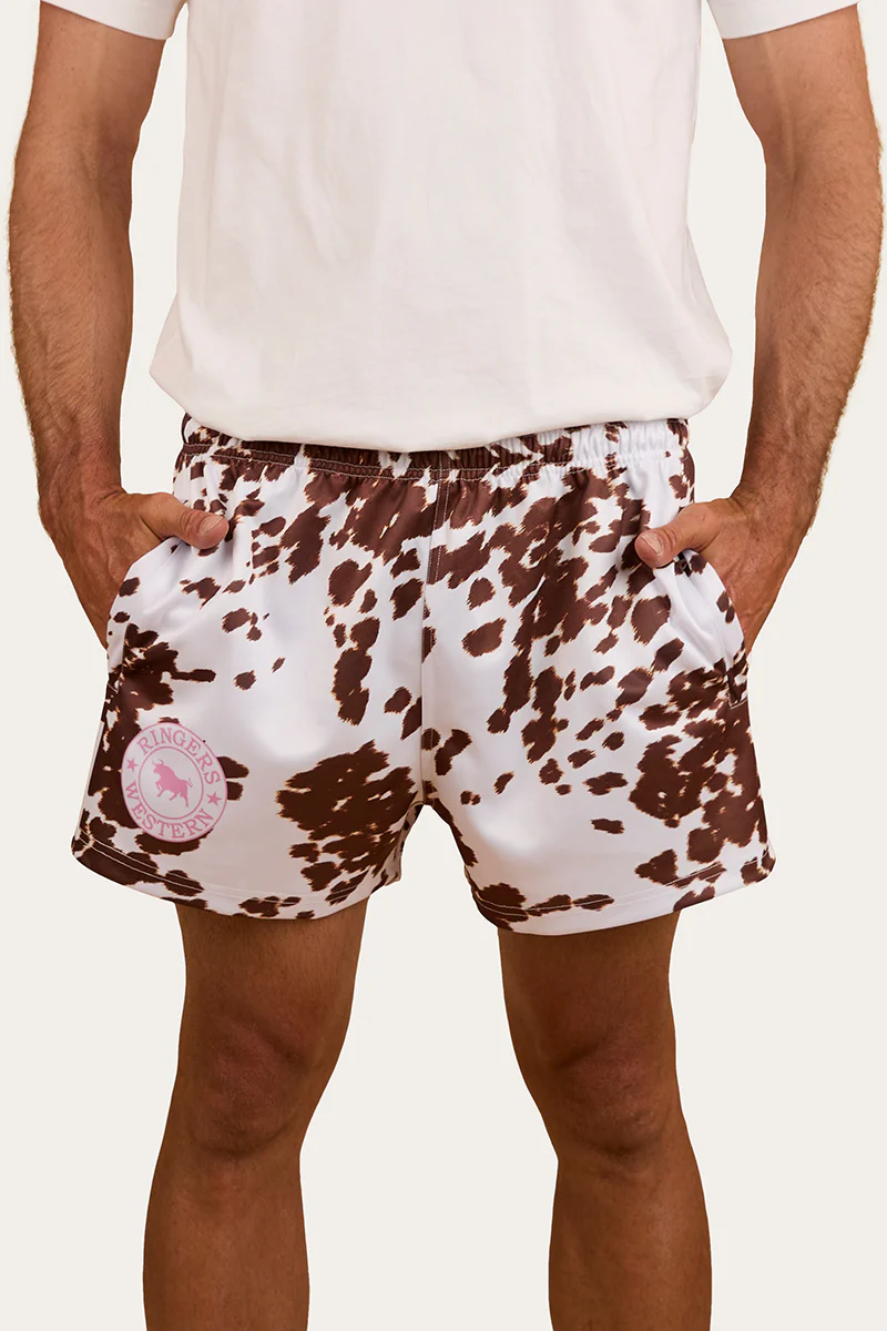 Ringers Footy Short - White / Tan