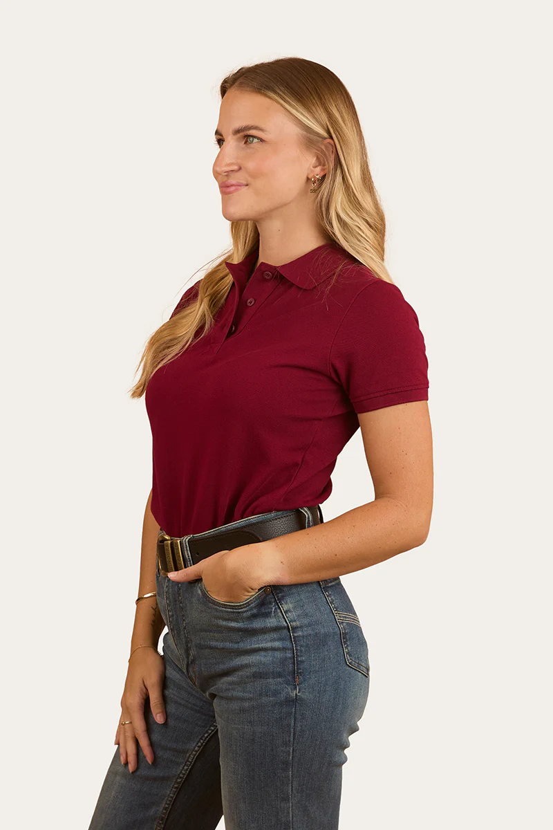 Custom Womens Polo - Burgundy