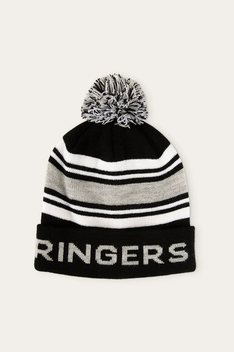 Cradle Mountain Beanie - Black/White/Grey