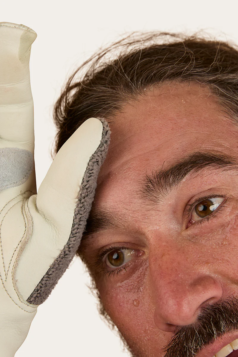 Big Dog Leather Gloves - Ivory