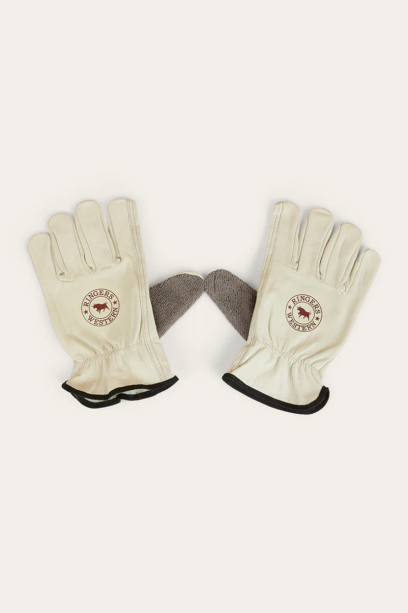 Big Dog Leather Gloves - Ivory