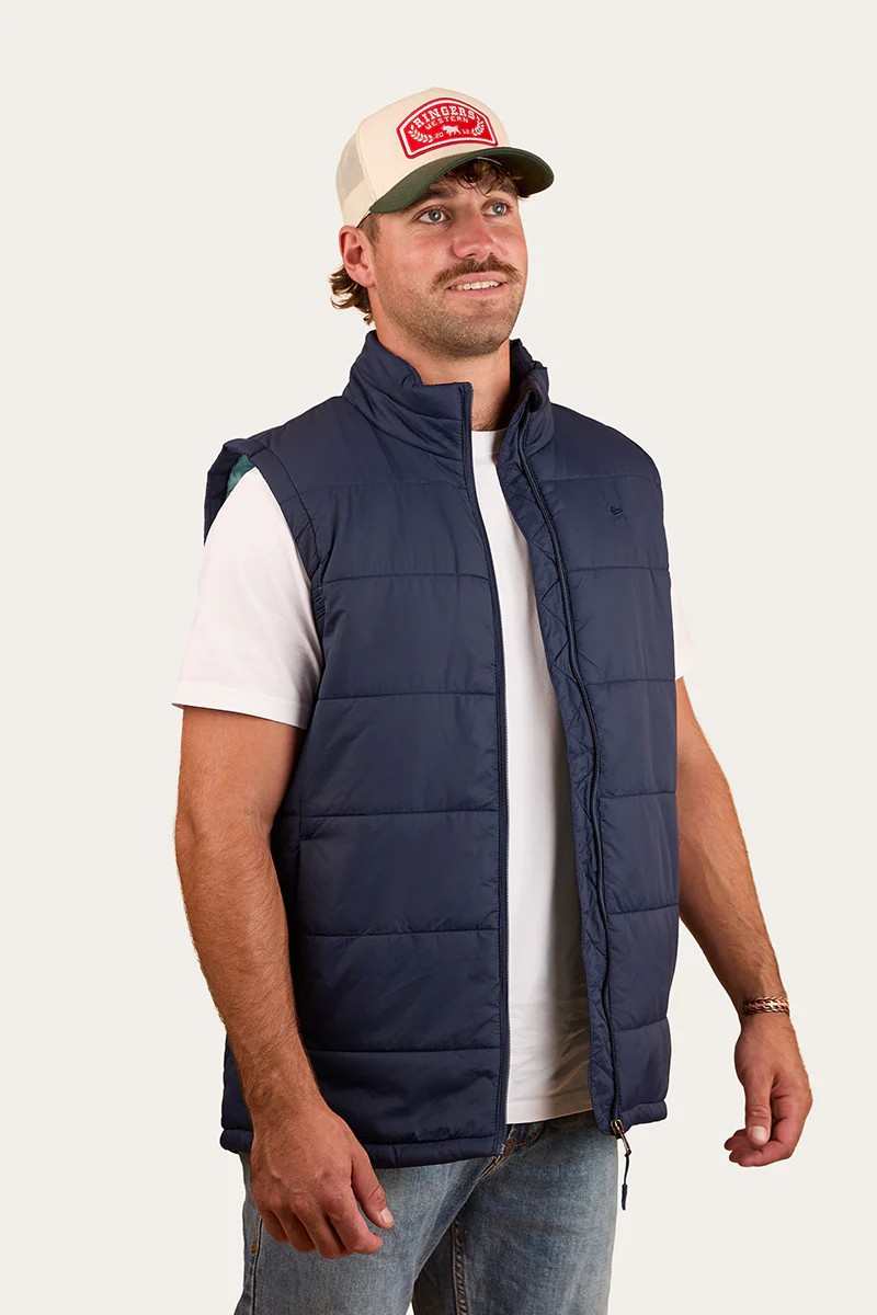 Trooper Mens Puffer Vest - Dark Navy