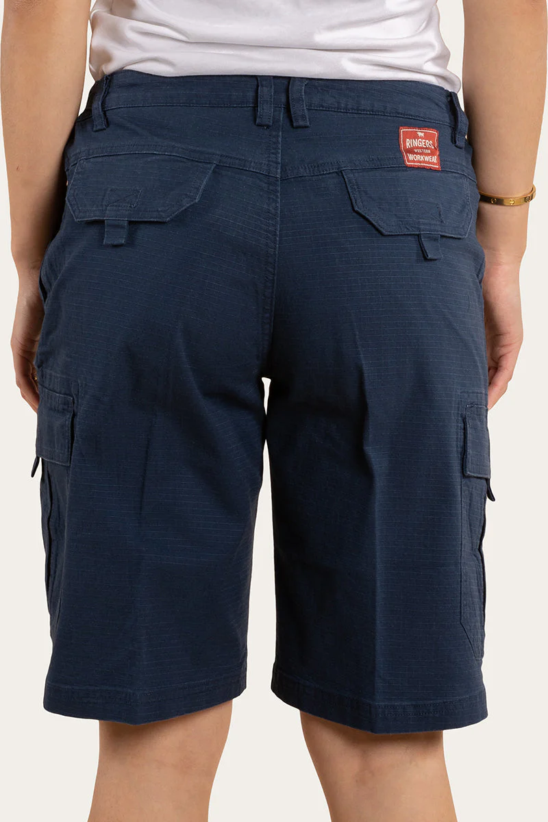 Clearwater Womens Ripstop Work Short - Dark Navy