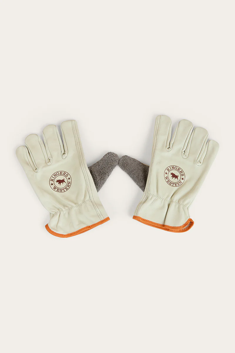 Big Dog Leather Gloves - Ivory